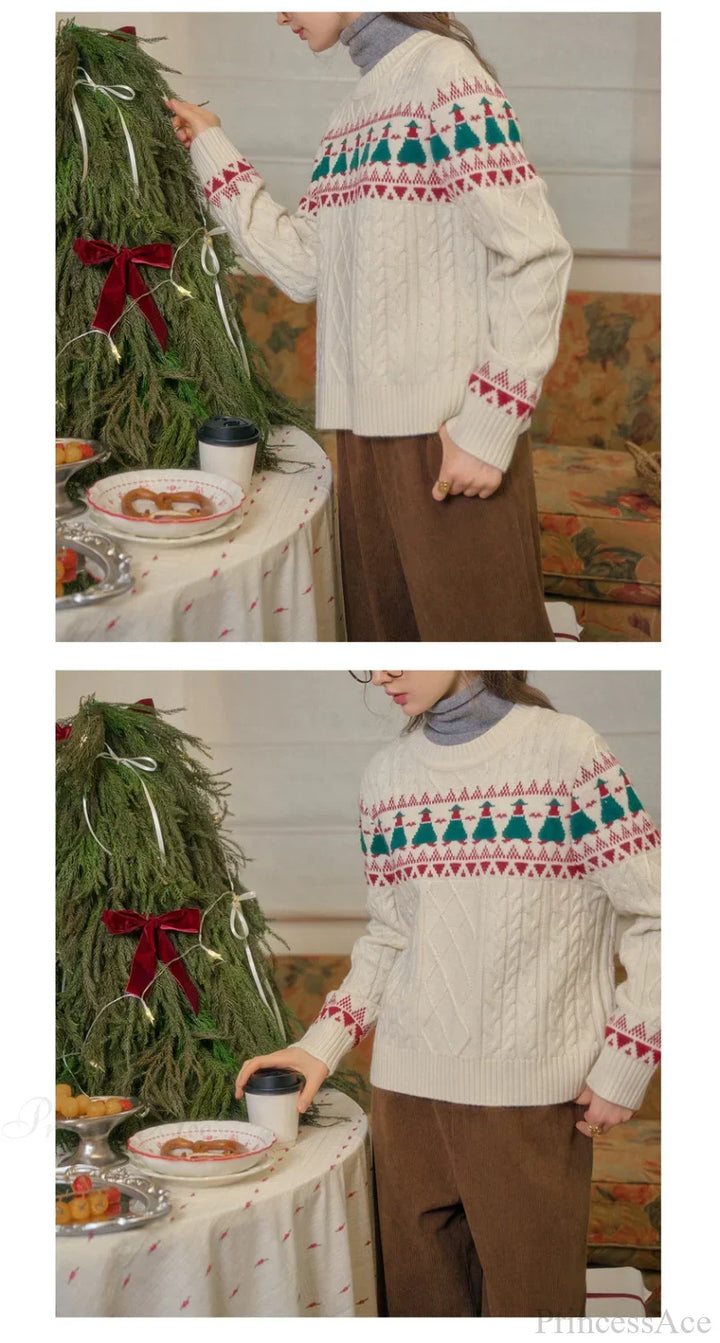 Mune | Christmas Tree Vintage Fair Isle Sweater
