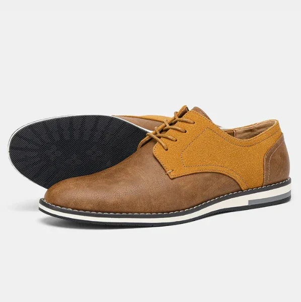 Vegan Leather Lace-Up Shoes