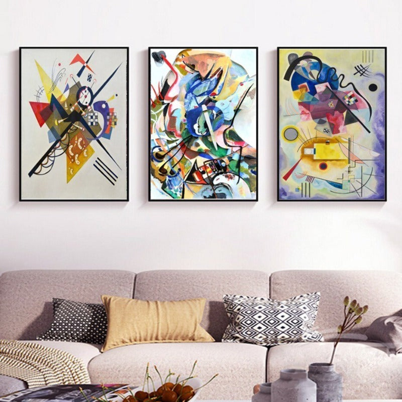 Vintage Wassily Kandinsky Famous Abstract - Canvas Wall Art Print