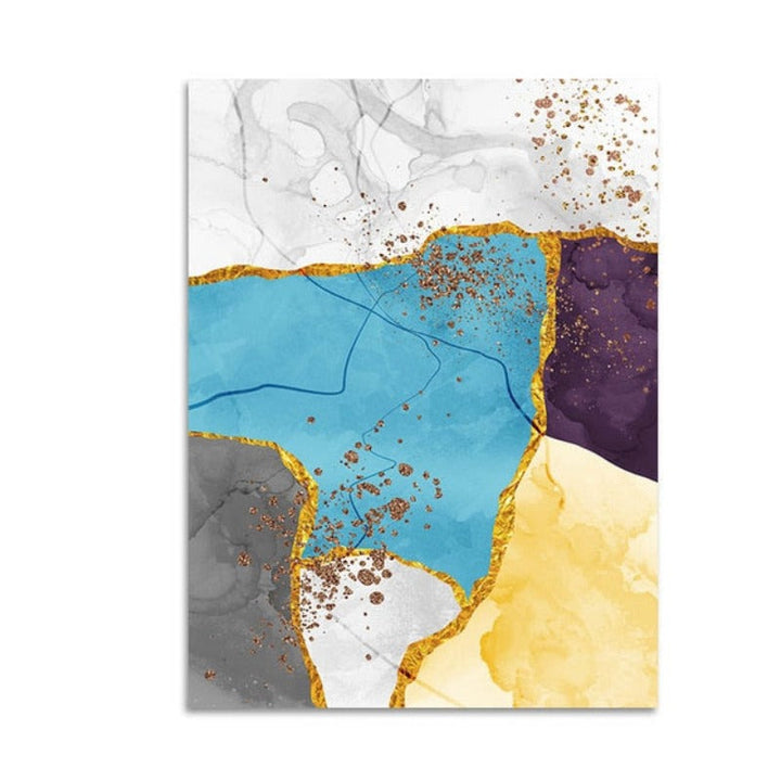 Marble Posters And Prints - Canvas Wall Art Painting