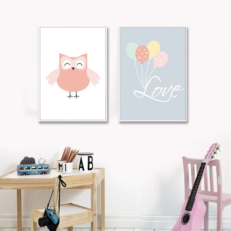 Love Owl - Canvas Wall Art Painting