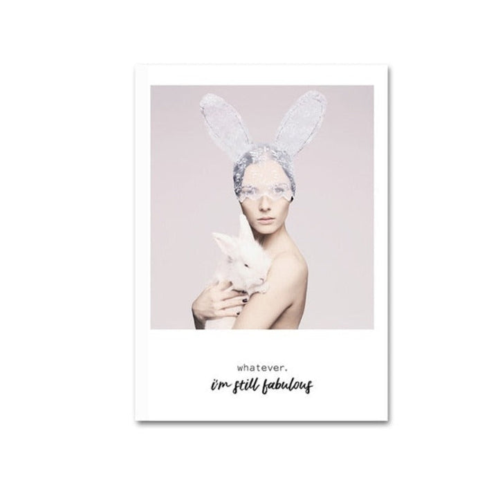 Sweet Bunny - Canvas Wall Art Painting