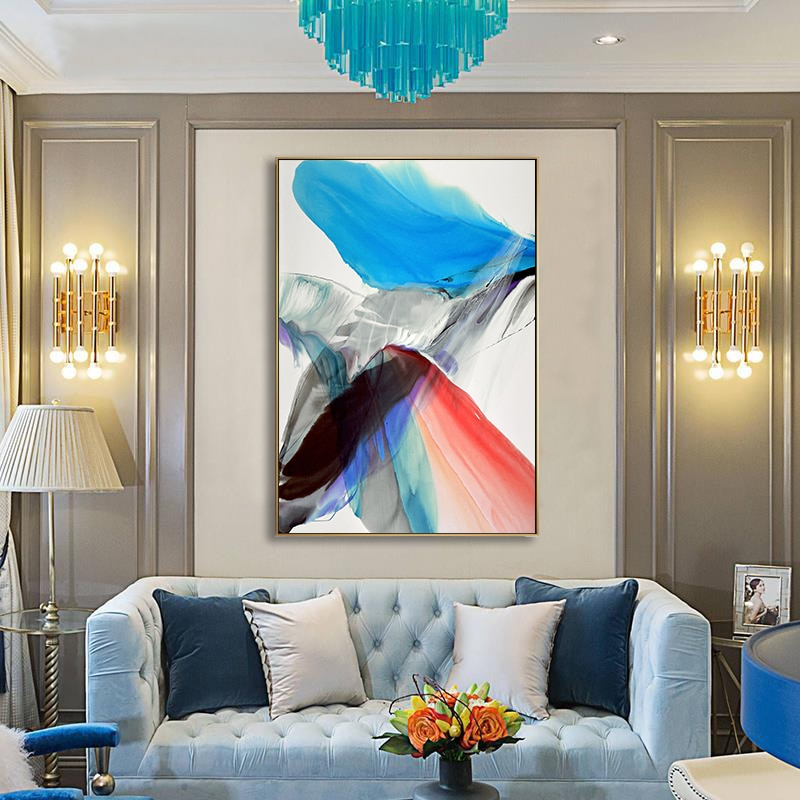 Feathers of Hope Colorful HD - Canvas Wall Art Painting