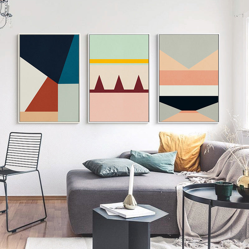 Geometric Prints - Canvas Wall Art Painting