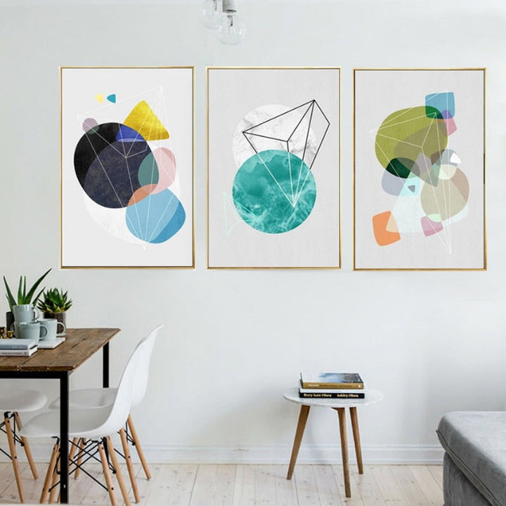 Geometric Nordic - Canvas Wall Art Painting