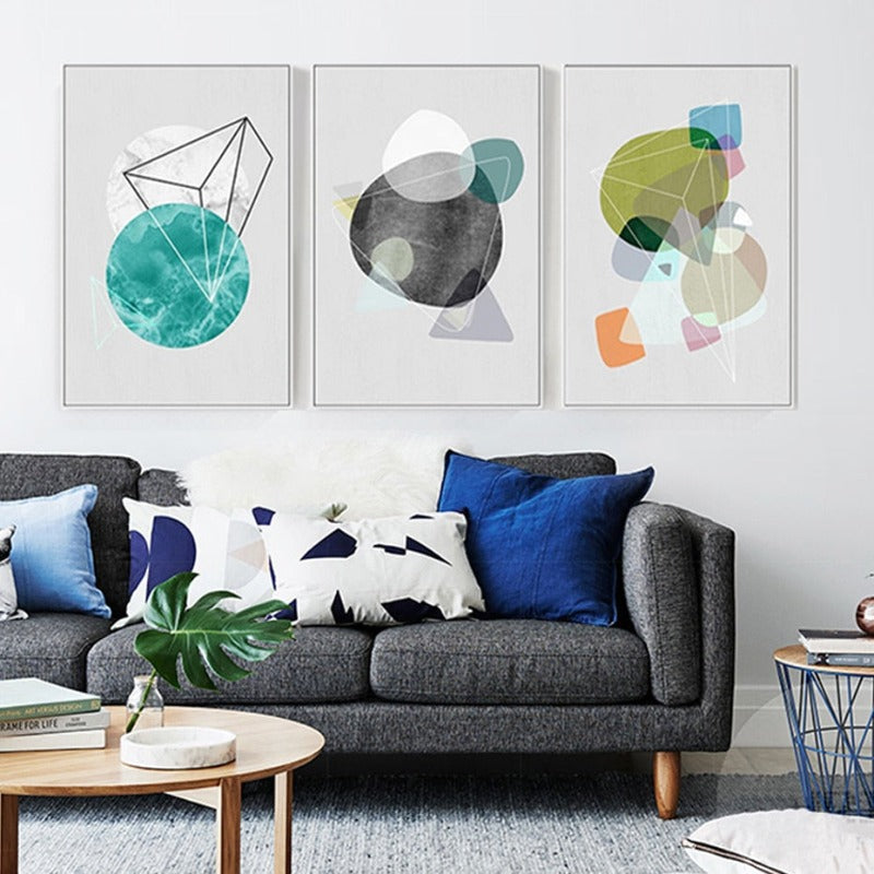 Geometric Nordic - Canvas Wall Art Painting