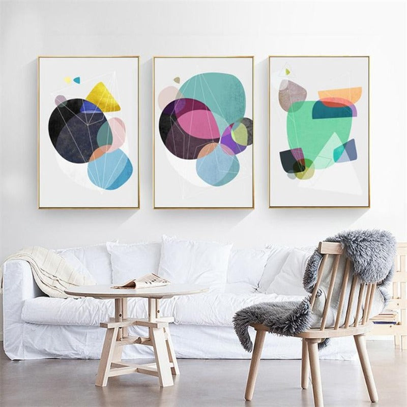 Geometric Nordic - Canvas Wall Art Painting