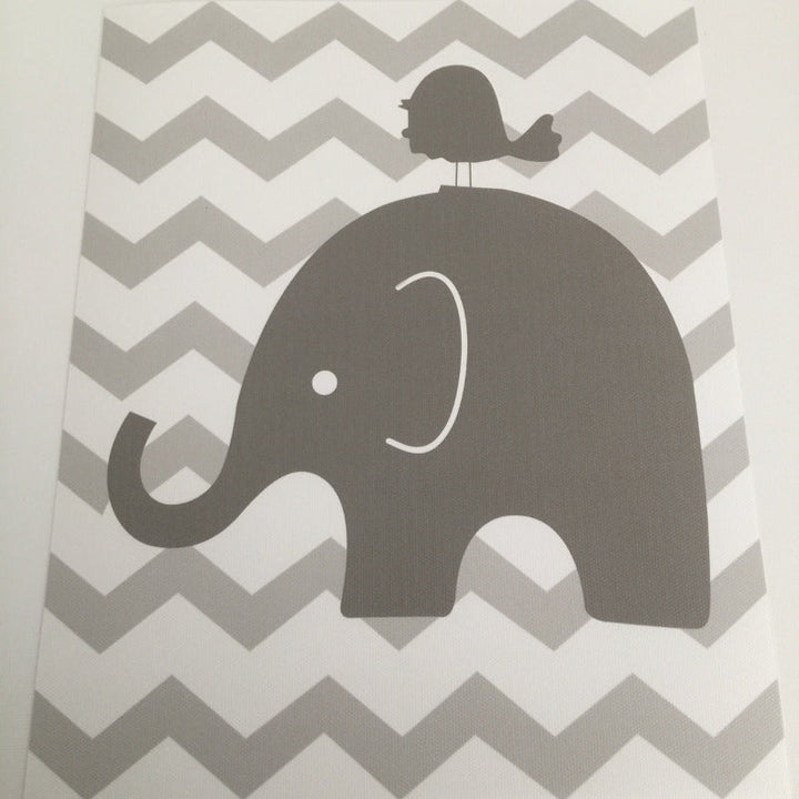 Sweet Elephants - Canvas Wall Art Painting
