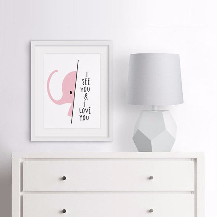 I See You I love you Sweet Quote Elephant