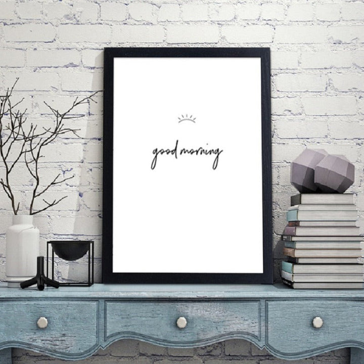 Good Morning And Good Night Eyes - Canvas Wall Art Painting
