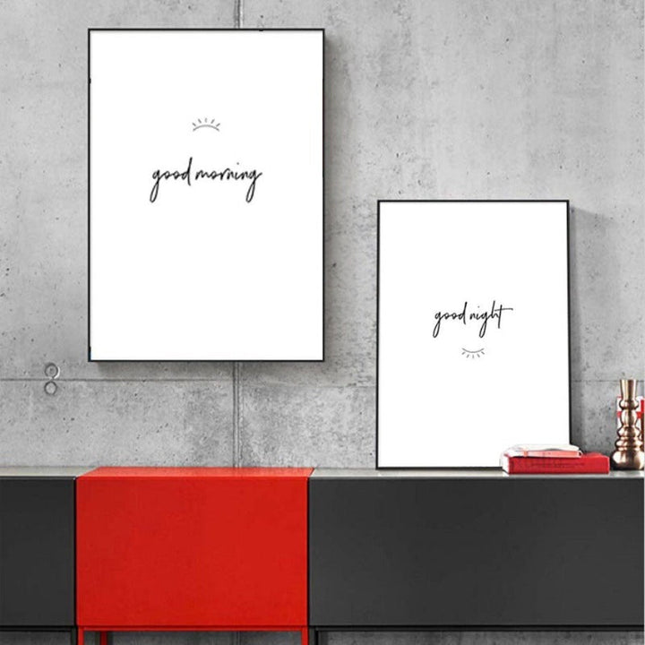 Good Morning And Good Night Eyes - Canvas Wall Art Painting