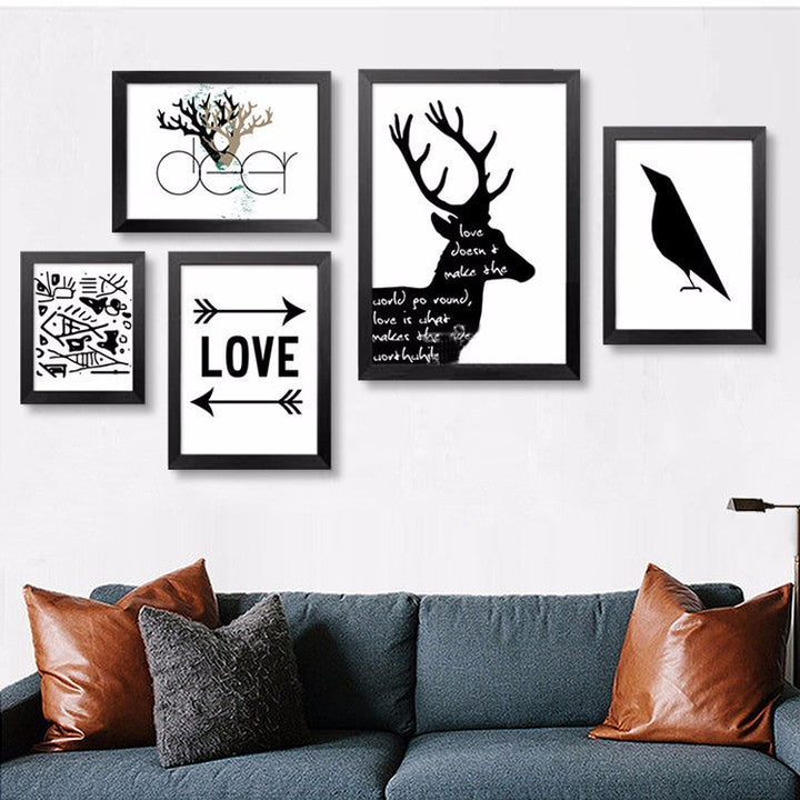 Let's Live Deer - Canvas Wall Art Painting