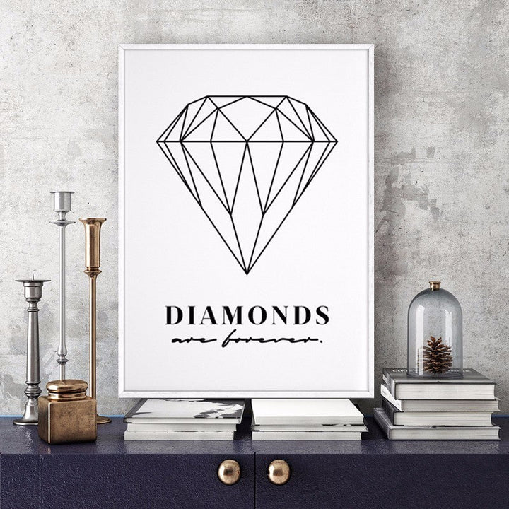 Diamonds Are Forever - Canvas Wall Art Painting