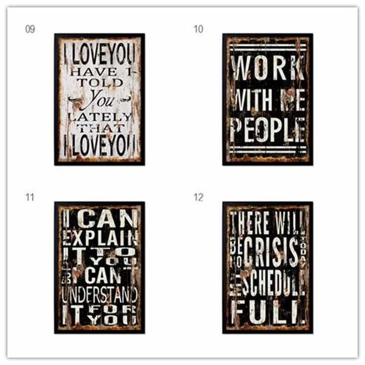 Vintage Europe Posters Love - Canvas Wall Art Painting