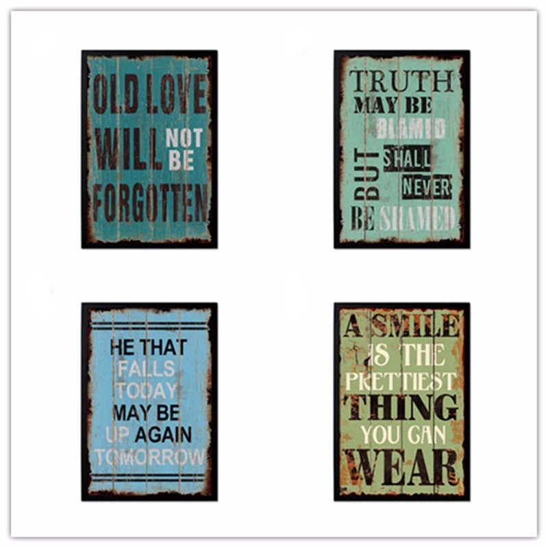 Vintage Europe Posters Love - Canvas Wall Art Painting