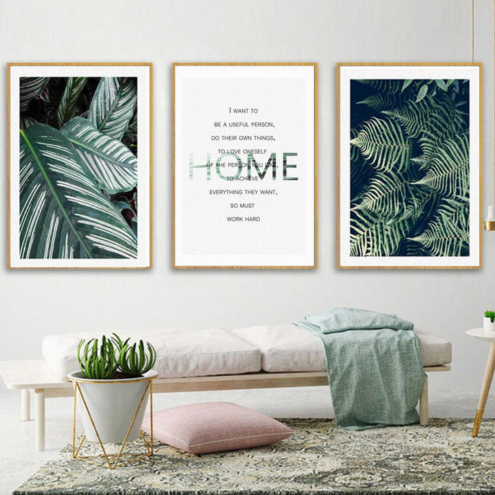 Green Leaves Life - Canvas Wall Art Painting