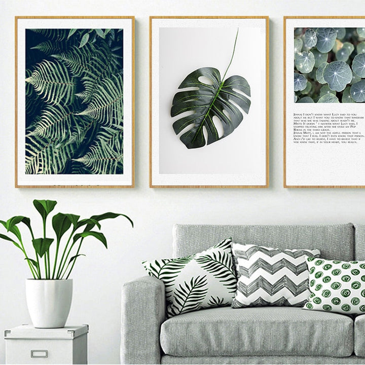 Green Leaves Life - Canvas Wall Art Painting