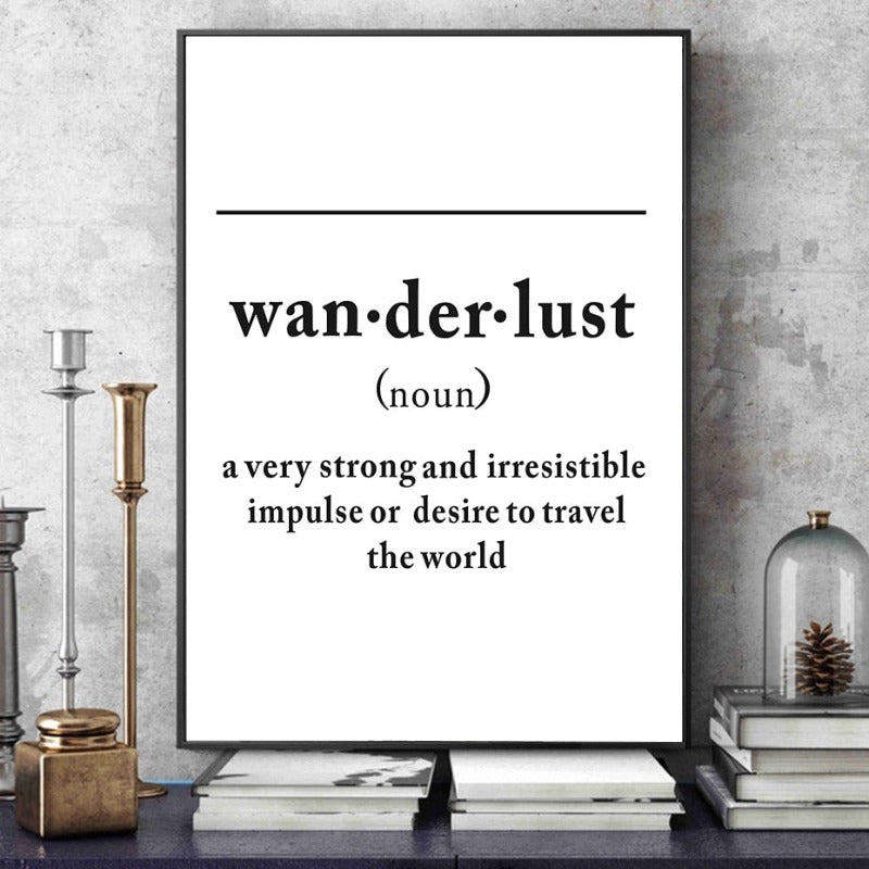 Definition Of Wanderlust - Canvas Wall Art Painting
