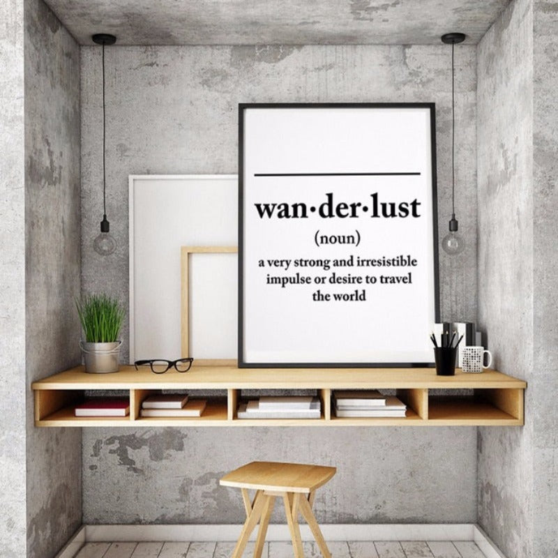 Definition Of Wanderlust - Canvas Wall Art Painting