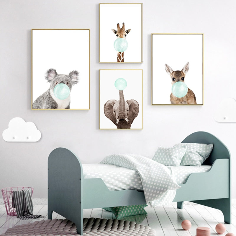 Lovely Nursery Wall Art - Canvas Wall Art Painting