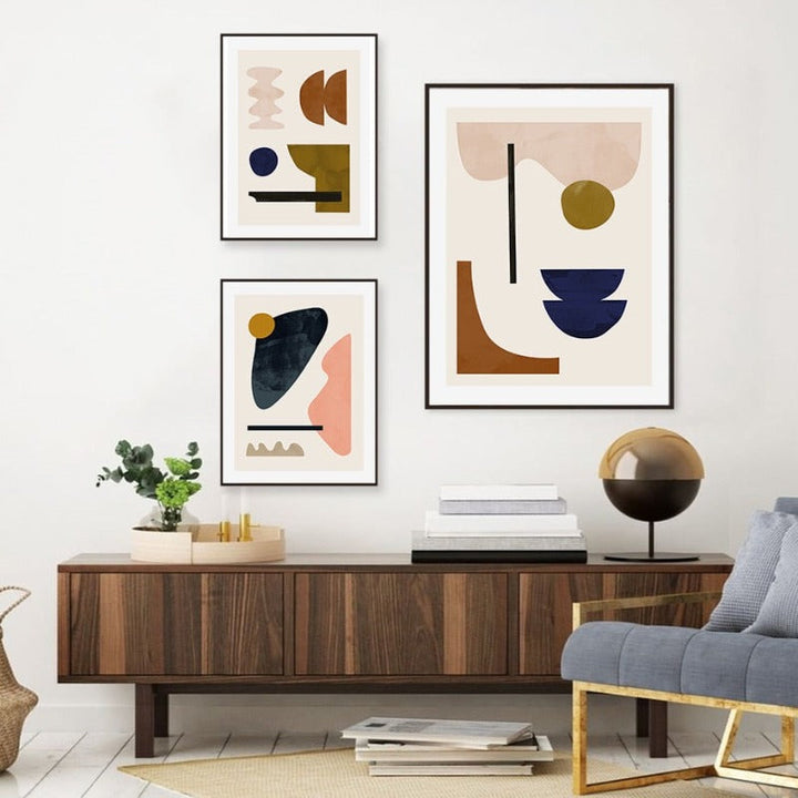 Geometric Abstract Scandinavia Gallery - Canvas Wall Art Painting