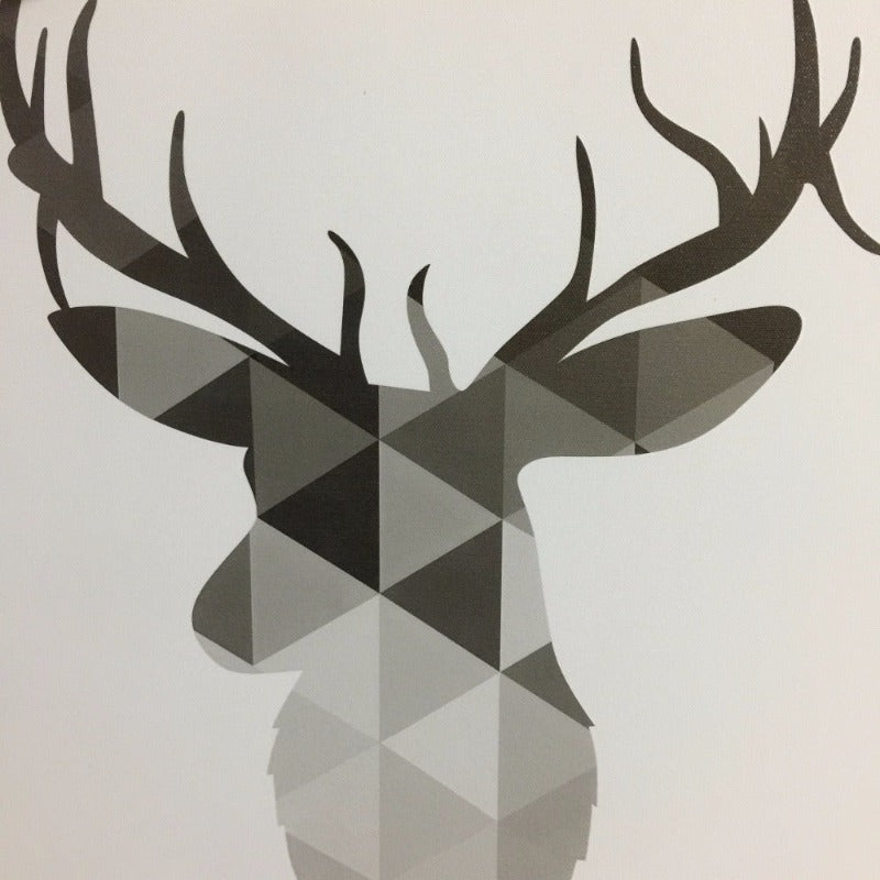 Geometric Deer Faith Quote - Canvas Wall Art Painting