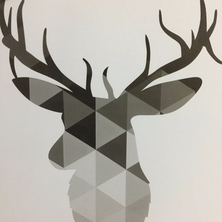 Geometric Deer Faith Quote - Canvas Wall Art Painting