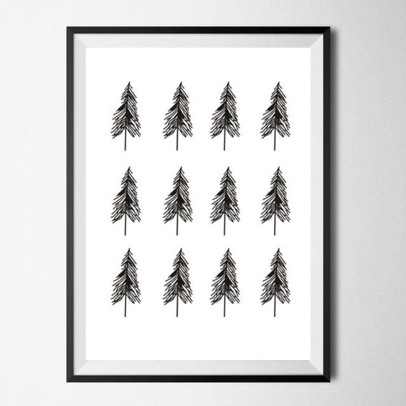 Geometric Deer Faith Quote - Canvas Wall Art Painting