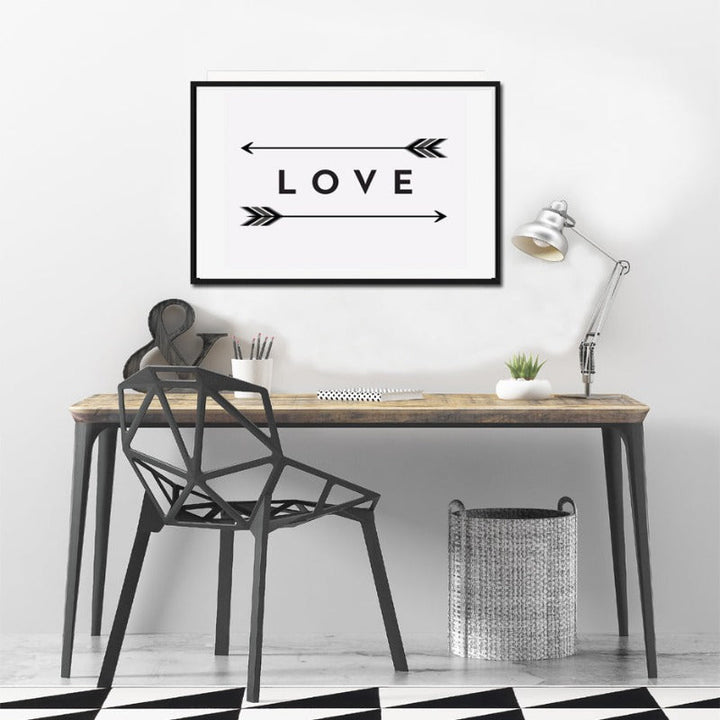 Love Arrow Print - Canvas Wall Art Painting