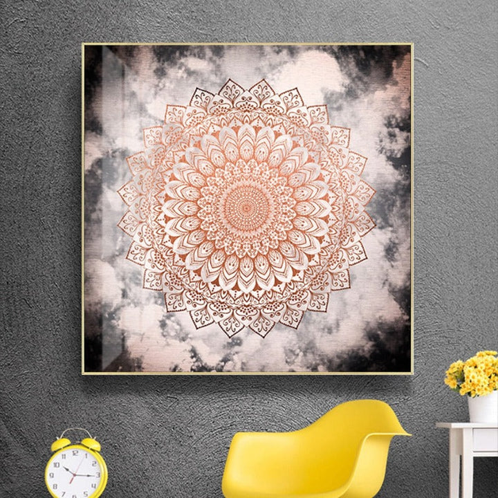 Mandala In Night - Canvas Wall Art Painting