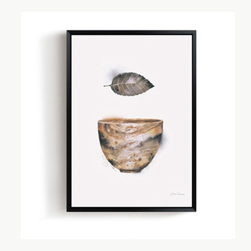 Vintage Abstract Beautiful Feather - Canvas Wall Art Painting