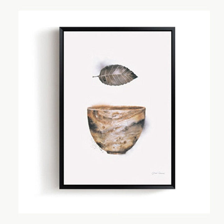Vintage Abstract Beautiful Feather - Canvas Wall Art Painting