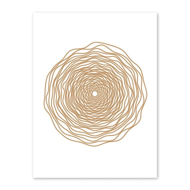 Minimalist Geometric Abstract Circle - Canvas Wall Art Painting