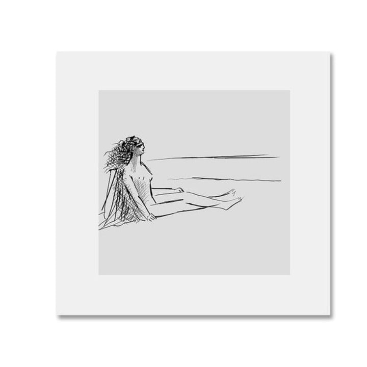 Geometric Europe Figure - Canvas Wall Art Painting