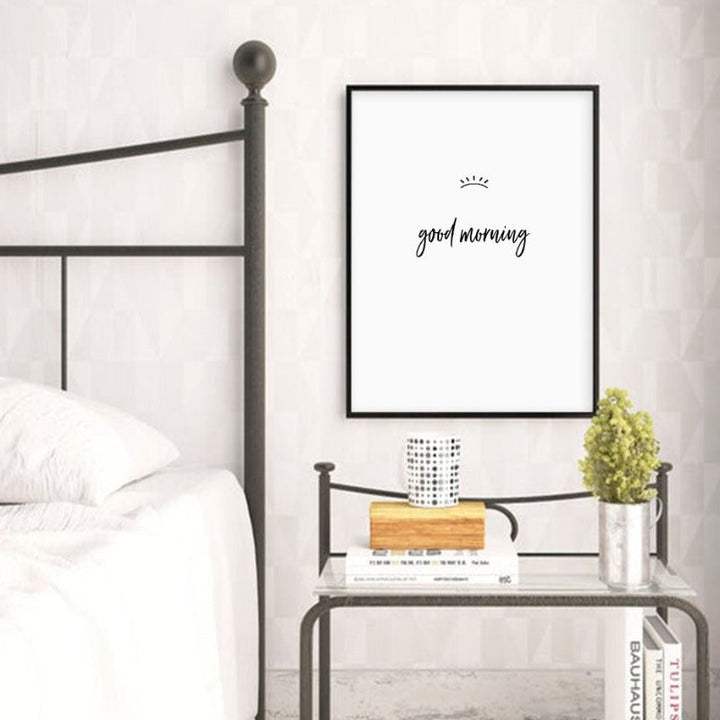 Good Morning And Good Night Eyes - Canvas Wall Art Painting