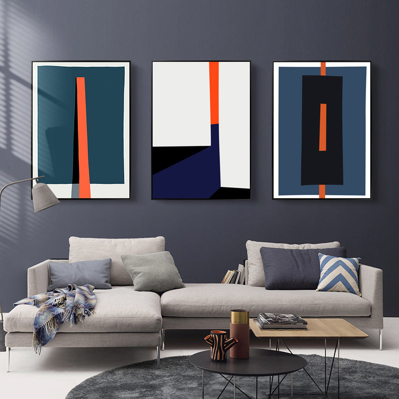 Geometric Colorful Prints Poster Nordic - Canvas Wall Art Painting