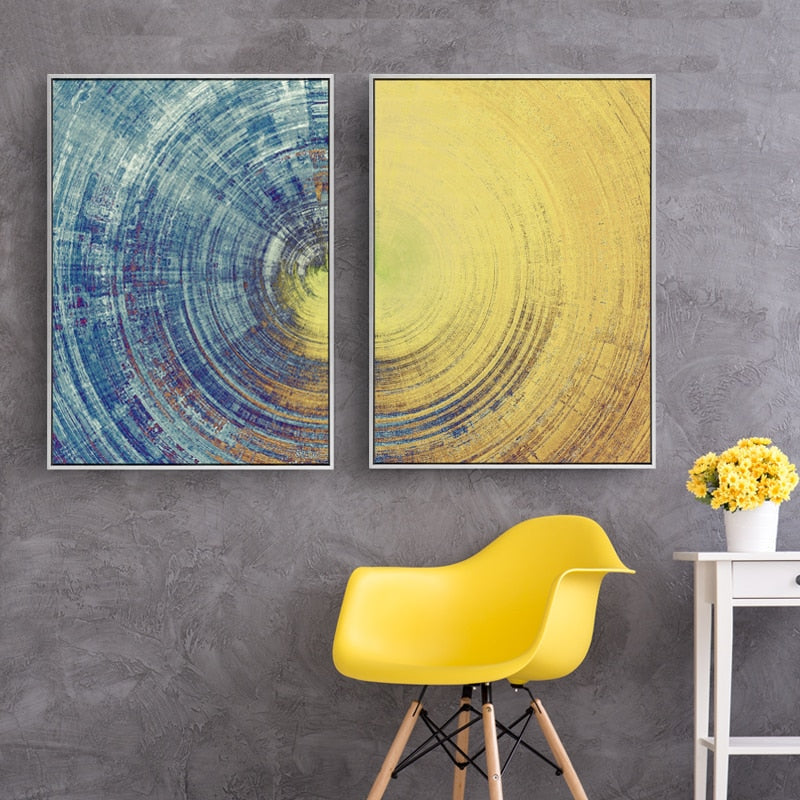 Deep Circles - Canvas Wall Art Paintings