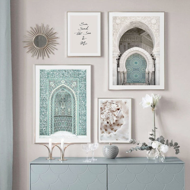 Trendy Moroccan Scene Gallery - Canvas Wall Art Painting
