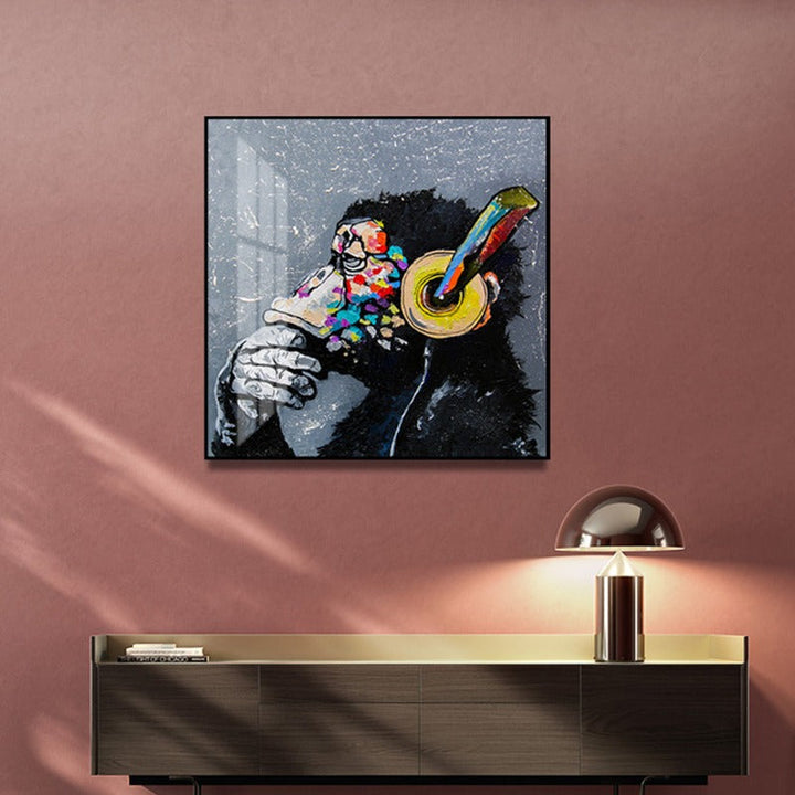 Thinking Monkey - Canvas Wall Art Painting
