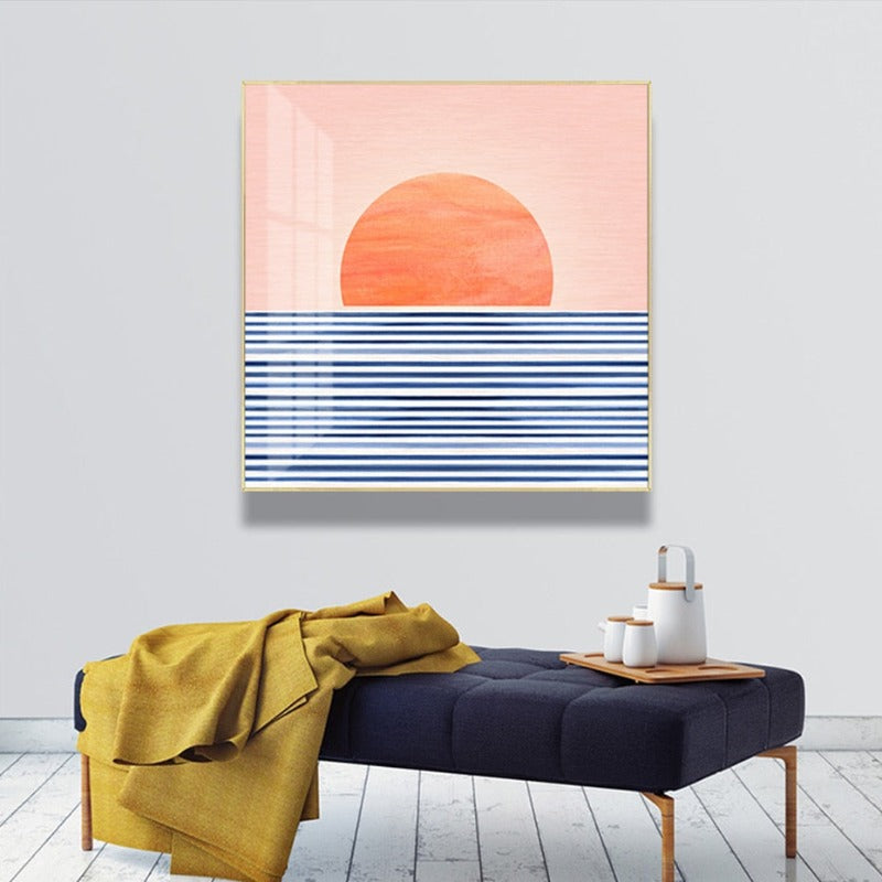 Sunrise From Sea - Canvas Wall Art Painting