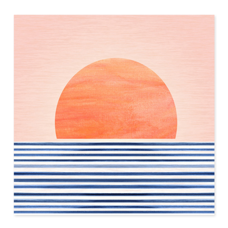 Sunrise From Sea - Canvas Wall Art Painting
