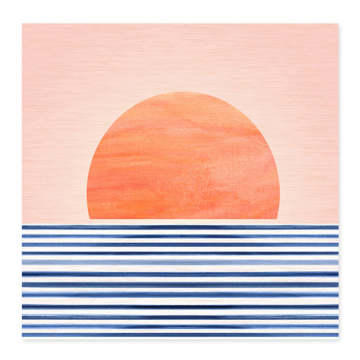 Sunrise From Sea - Canvas Wall Art Painting