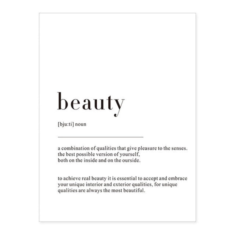 Minimalist Dream Life Definition Quotes - Canvas Wall Art Painting