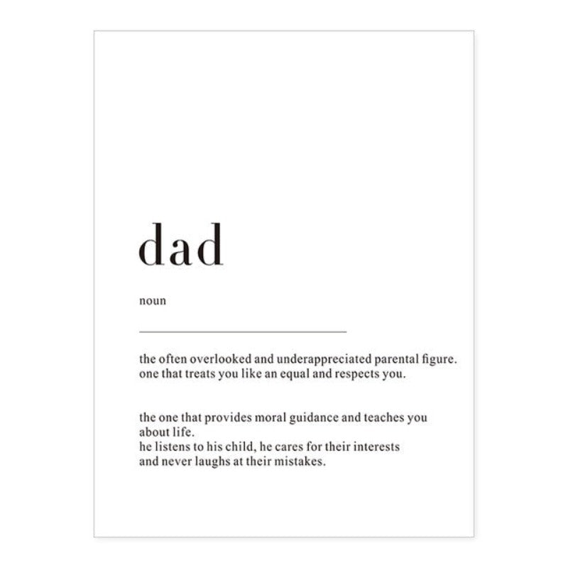 Minimalist Dream Life Definition Quotes - Canvas Wall Art Painting
