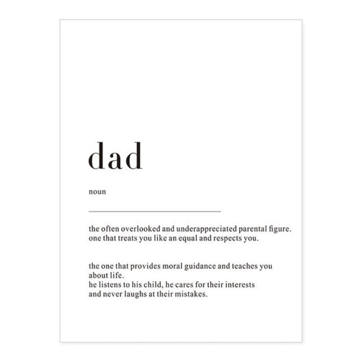 Minimalist Dream Life Definition Quotes - Canvas Wall Art Painting