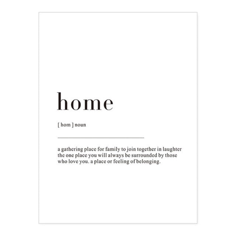 Minimalist Dream Life Definition Quotes - Canvas Wall Art Painting