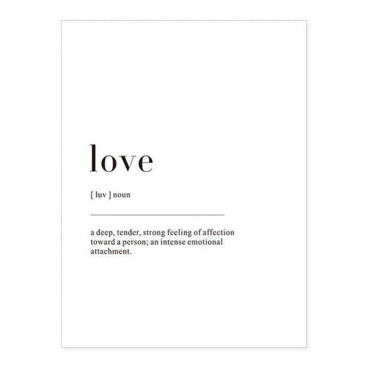 Minimalist Dream Life Definition Quotes - Canvas Wall Art Painting