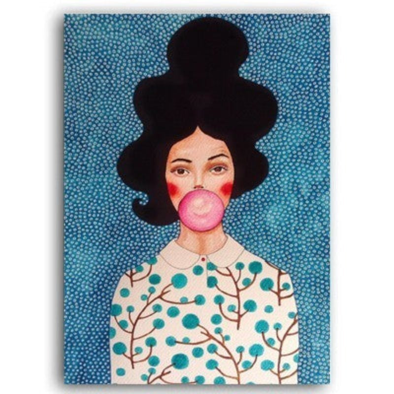 Fashion Flower Girl - Canvas Wall Art Painting