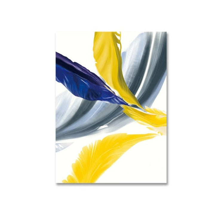 Feathers of Hope Colorful HD - Canvas Wall Art Painting