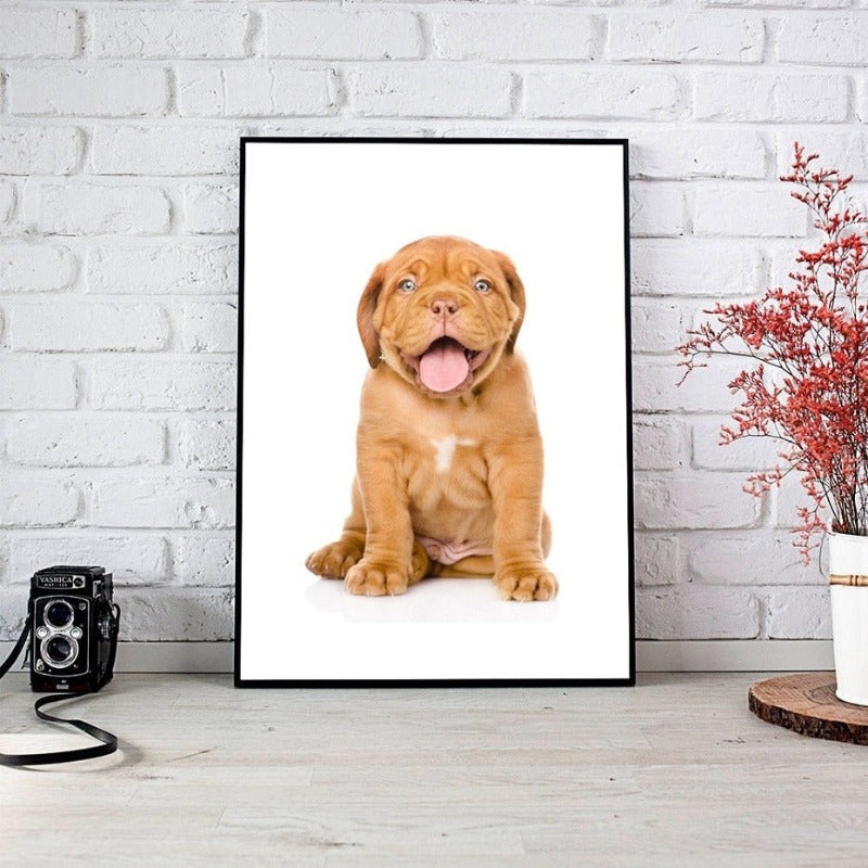 Lovely Modern Pet Dog - Canvas Wall Art Painting